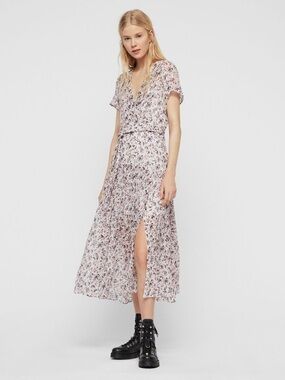 All Saints Alix Freefall Midi/Maxi Dress